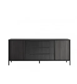 MCA Linia Włoska Komoda STEEL 206 cm czarna