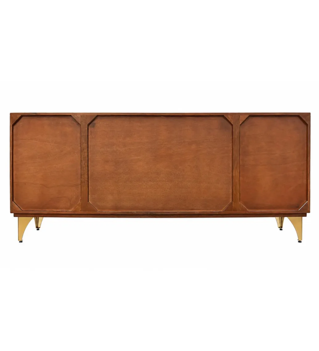 Invicta Interior - przedsprzedaż Komoda SWEET GOLDEN SUNSET 180 cm drewno mango brązowe