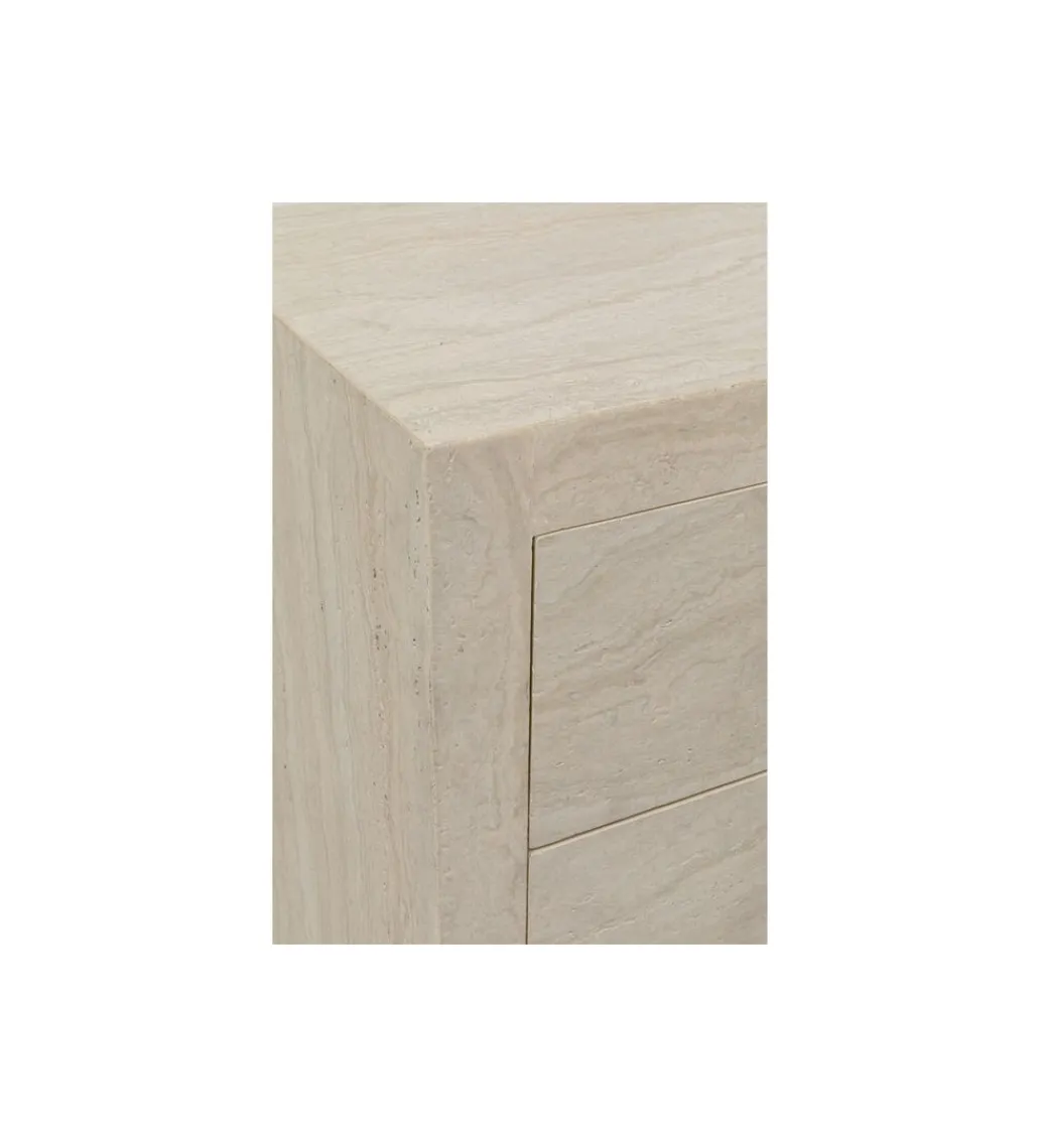 KARE Komoda TRAVERTINO 49 x 110 cm naturalny beżowy