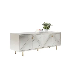 KARE Komoda TRIANGLE 180 cm srebrna