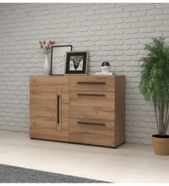 Helvetia Komoda TULSA 120 cm w optyce dąb grandson