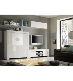 MCA Linia Włoska Komoda wysoka AMALFI 119 cm biała