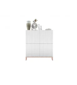 Polski Design ML Komoda wysoka ELPIS 112 cm biała