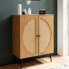 WOHNLING, GERMANY Komoda wysoka FONTA 80 cm w optyce dębu