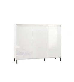 MCA Linia Włoska Komoda wysoka GENUA 138 cm biała