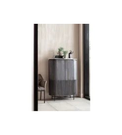 KARE Komoda wysoka GLENN 100 cm antracytowa