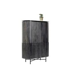 KARE Komoda wysoka GLENN 100 cm antracytowa