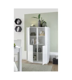 MCA Linia Włoska Komoda wysoka ICEE 92 cm biała