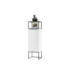 MCA Komoda wysoka LILLE 50 cm biała