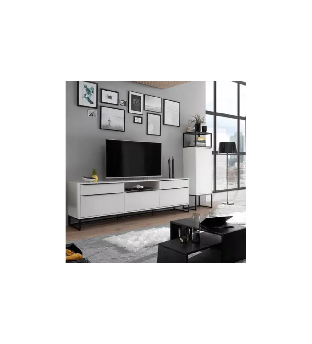MCA Komoda wysoka LILLE 50 cm biała