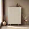 LF-Design Komoda wysoka PATOU 150 cm jasnobeżowy drewno mango