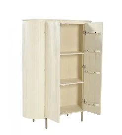 LF-Design Komoda wysoka PATOU 150 cm jasnobeżowy drewno mango