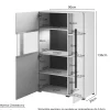 Helvetia Komoda wysoka TULSA 90 cm biała