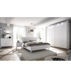 MCA Linia Włoska Łóżko NIVEA 160 Cm x 200 Cm białe