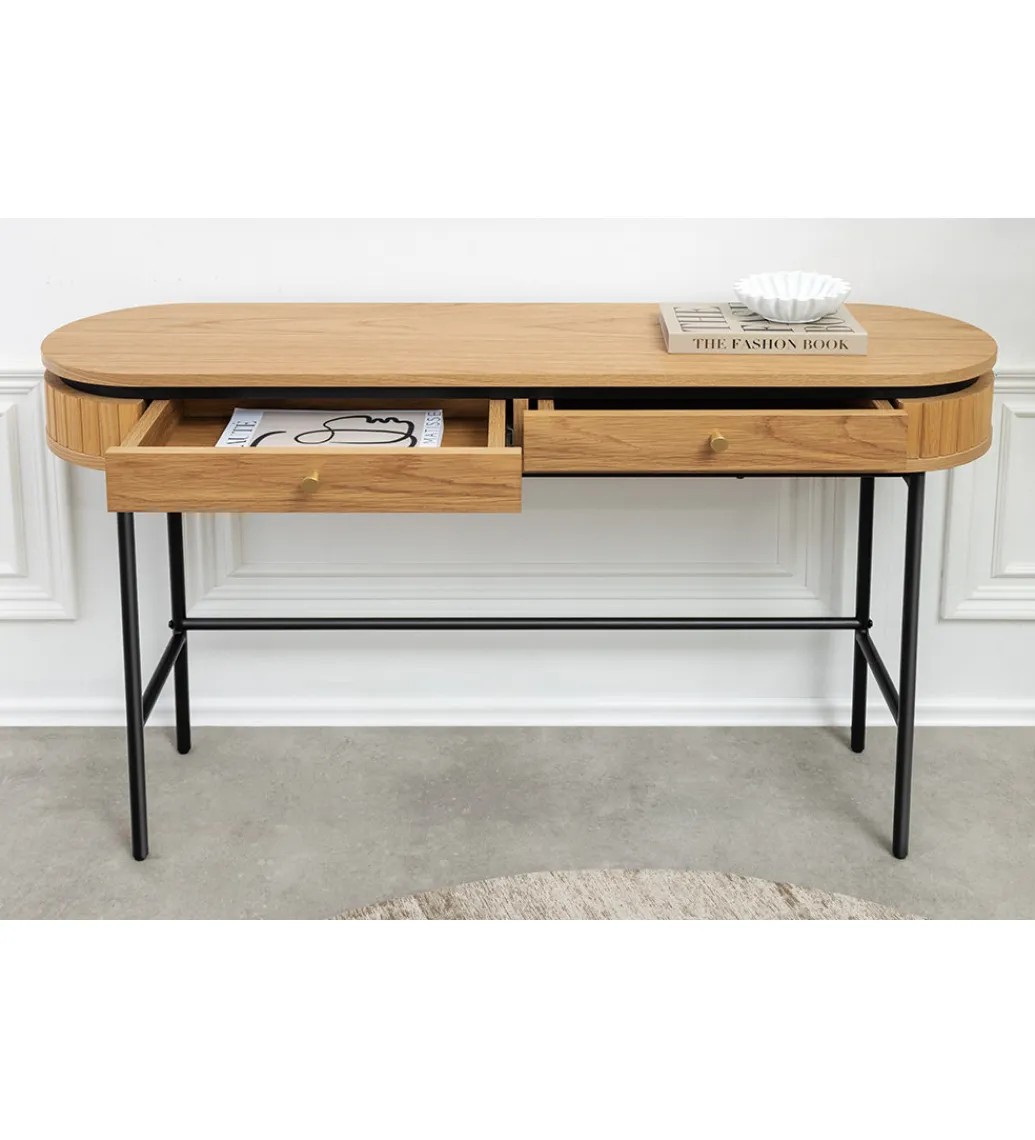 Invicta Interior Konsola ATELIER 120 cm w kolorze dębu