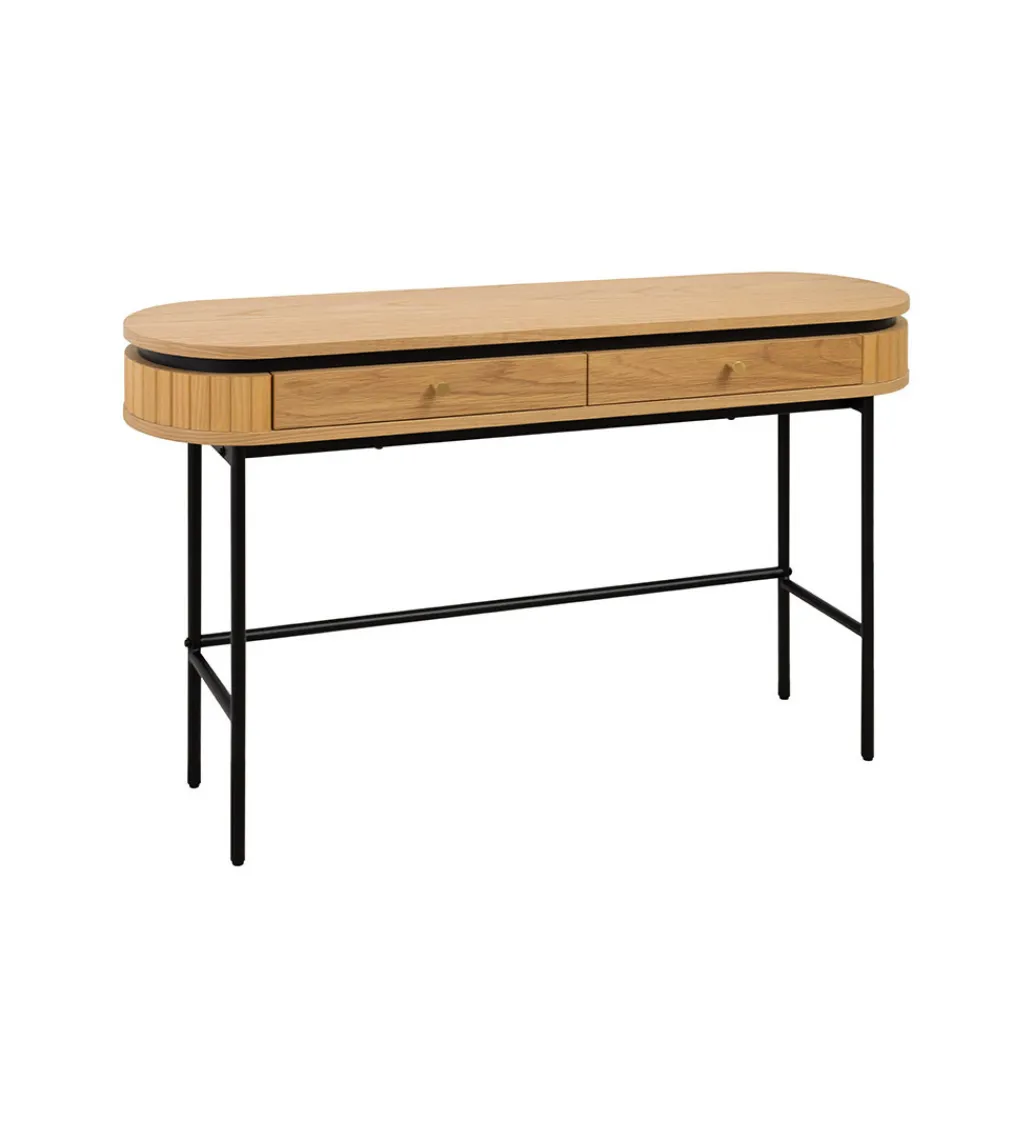 Invicta Interior Konsola ATELIER 120 cm w kolorze dębu