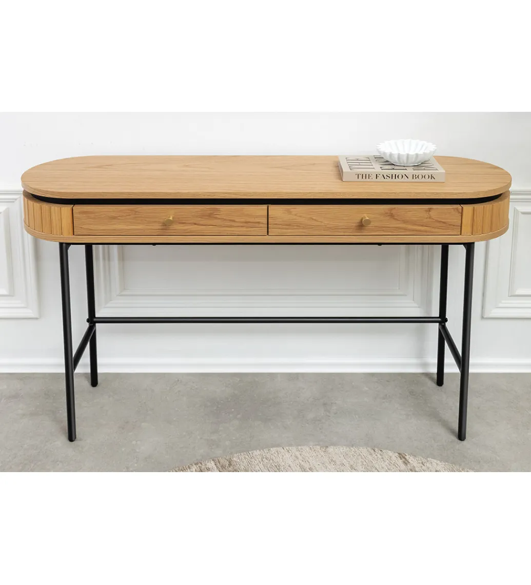 Invicta Interior Konsola ATELIER 120 cm w kolorze dębu