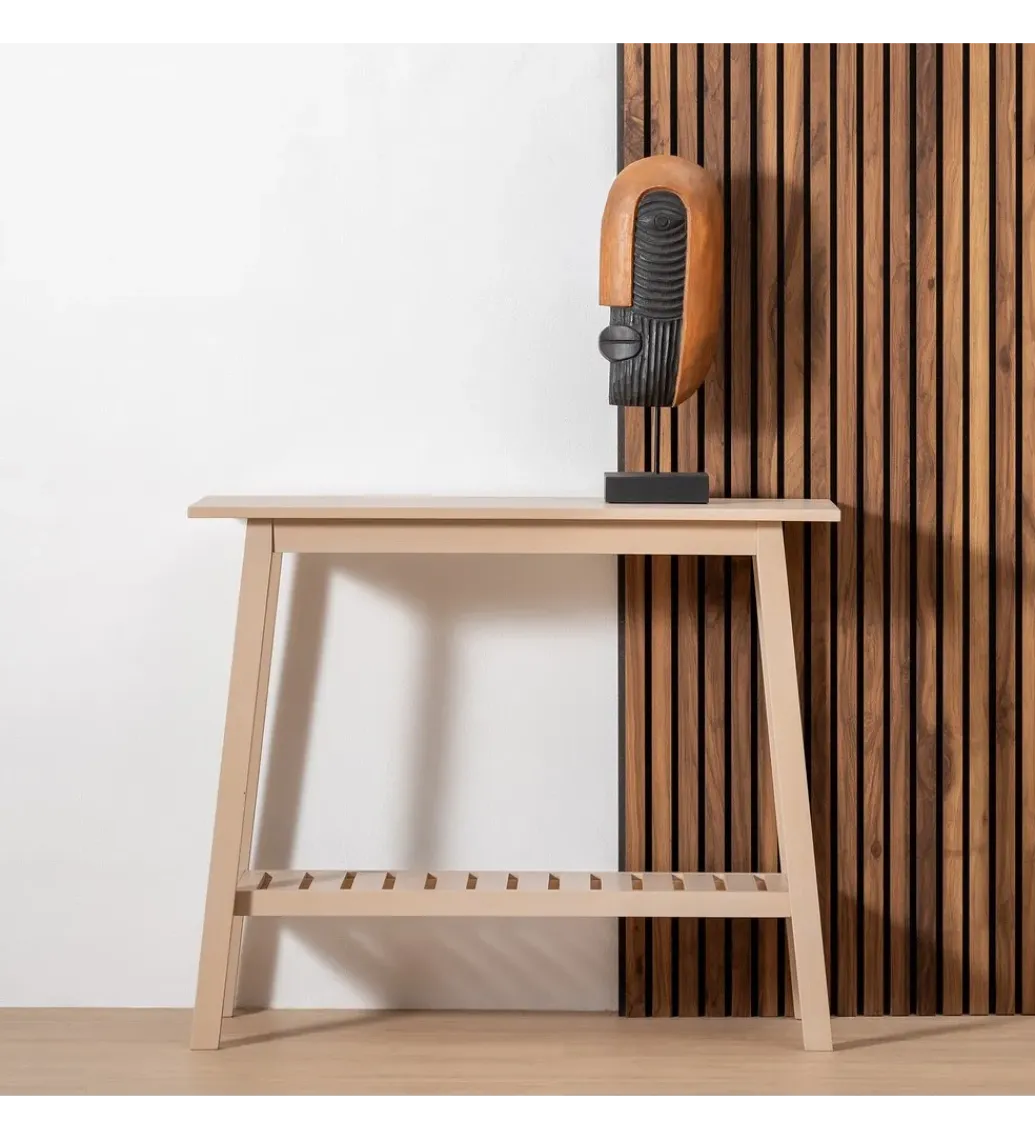 Zona-Design Konsola BATAN 90 cm drewno sosna kremowy