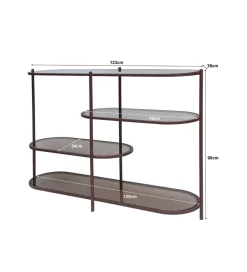 LF-Design Konsola BRIX JILL 90 cm bordowa