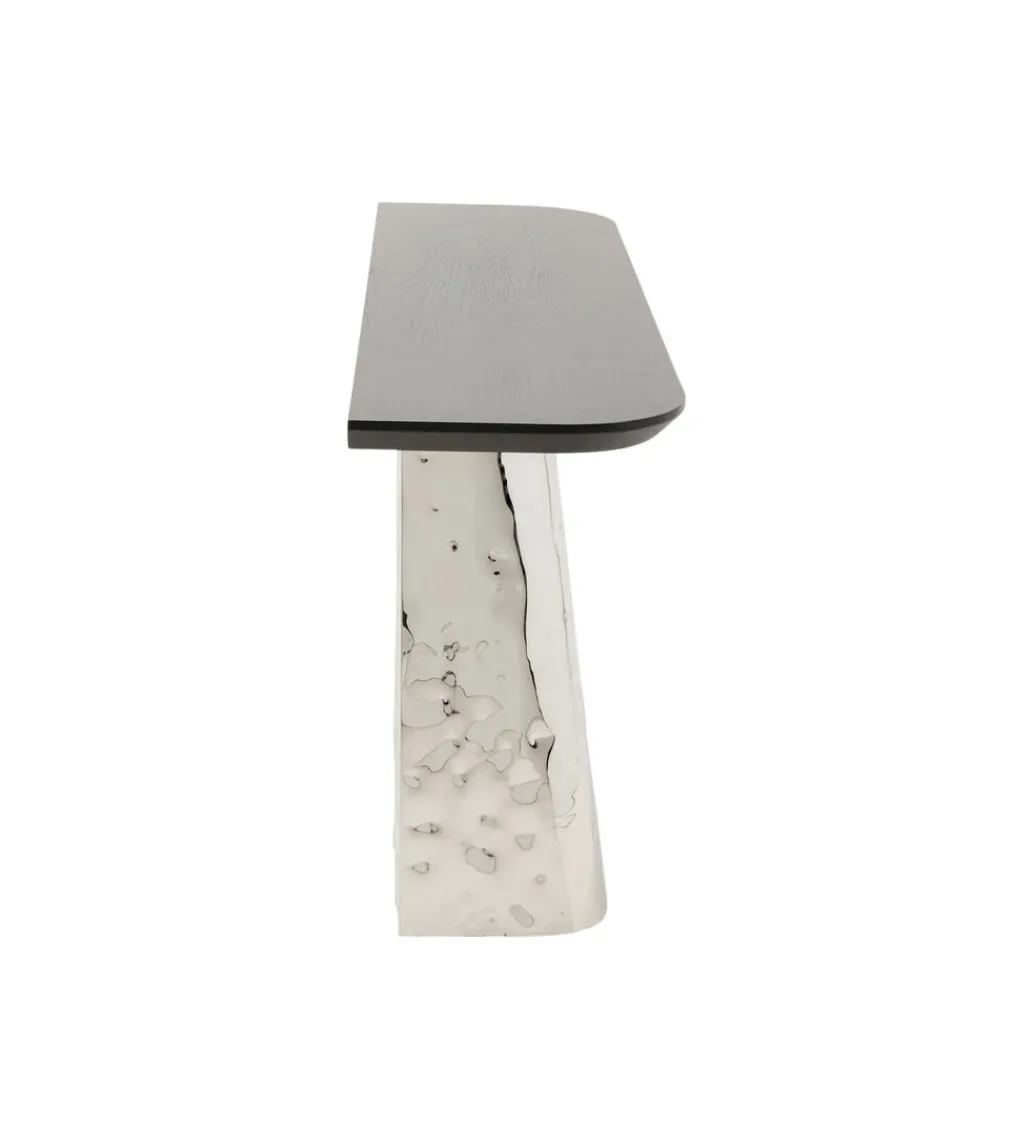KARE Konsola CALDERA 138 cm fornir drewno jesion