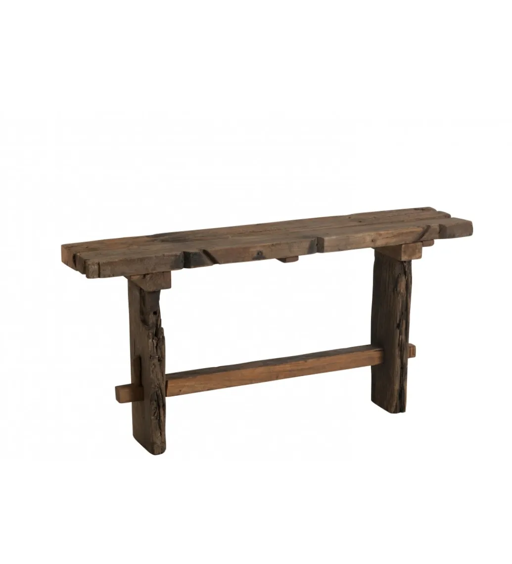 J-Line Konsola DEBER 150 cm naturalna brązowa