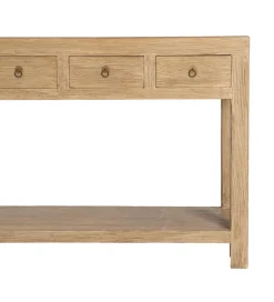 DENZO Konsola ELMANO 240 cm drewno wiązu