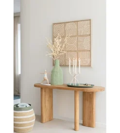 J-Line Konsola LEMONE 150 cm drewno teak naturalne