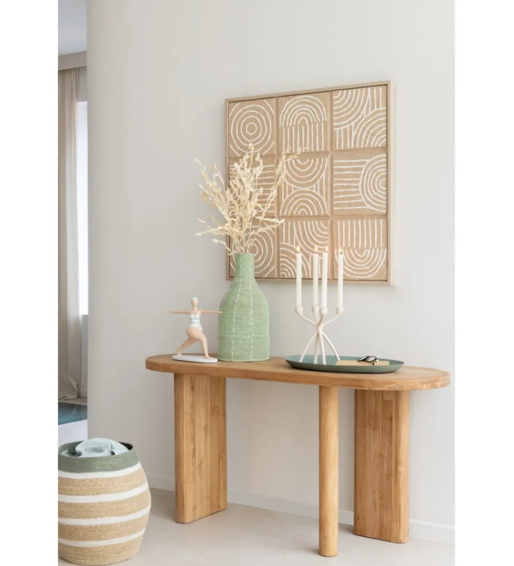 J-Line Konsola LEMONE 150 cm drewno teak naturalne