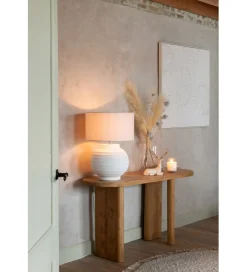 J-Line Konsola LEMONE 150 cm drewno teak naturalne