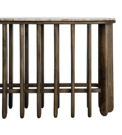 Zona-Design Konsola MARMOLON 160 cm drewno mango marmur