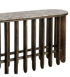 Zona-Design Konsola MARMOLON 160 cm drewno mango marmur