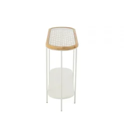 J-Line Konsola MATI 120 cm drewno biała