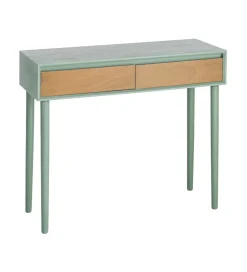 Zona-Design Konsola MESTARONY 90 cm zielona naturalna