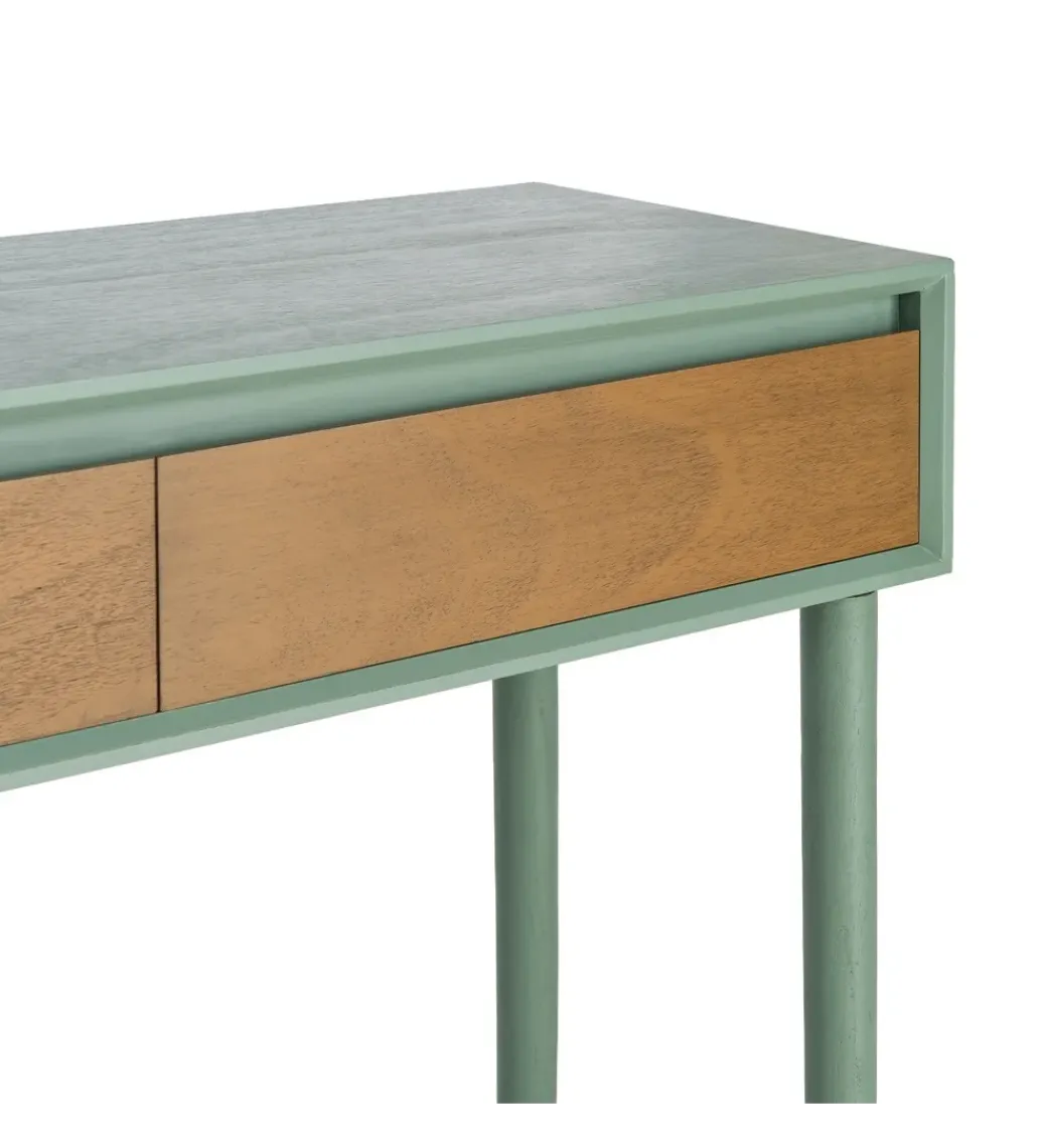 Zona-Design Konsola MESTARONY 90 cm zielona naturalna