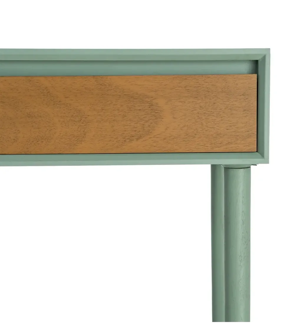 Zona-Design Konsola MESTARONY 90 cm zielona naturalna