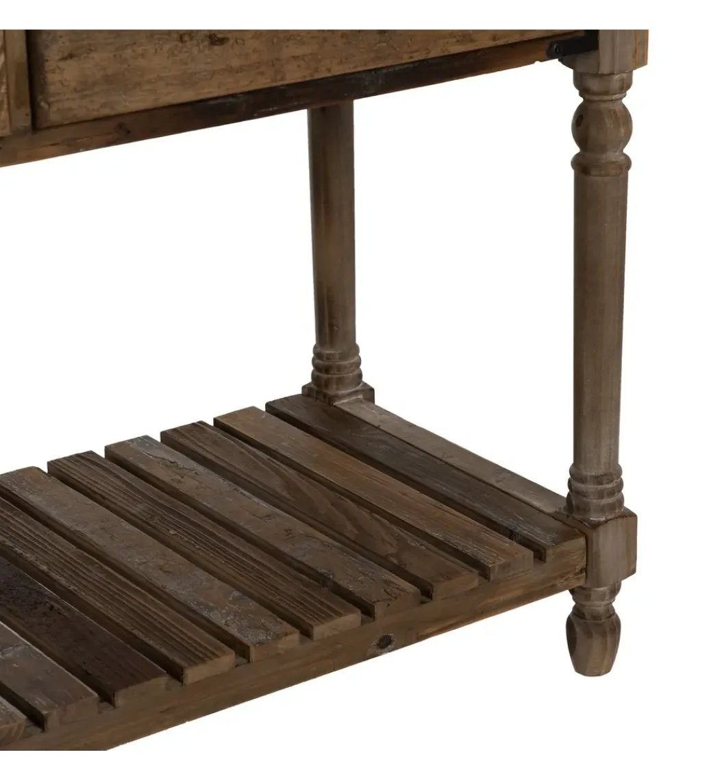 Zona-Design Konsola PERTON 184 cm drewno jodły brązowe