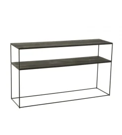 J-Line Konsola RECTANGLE 140 cm drewno czarne
