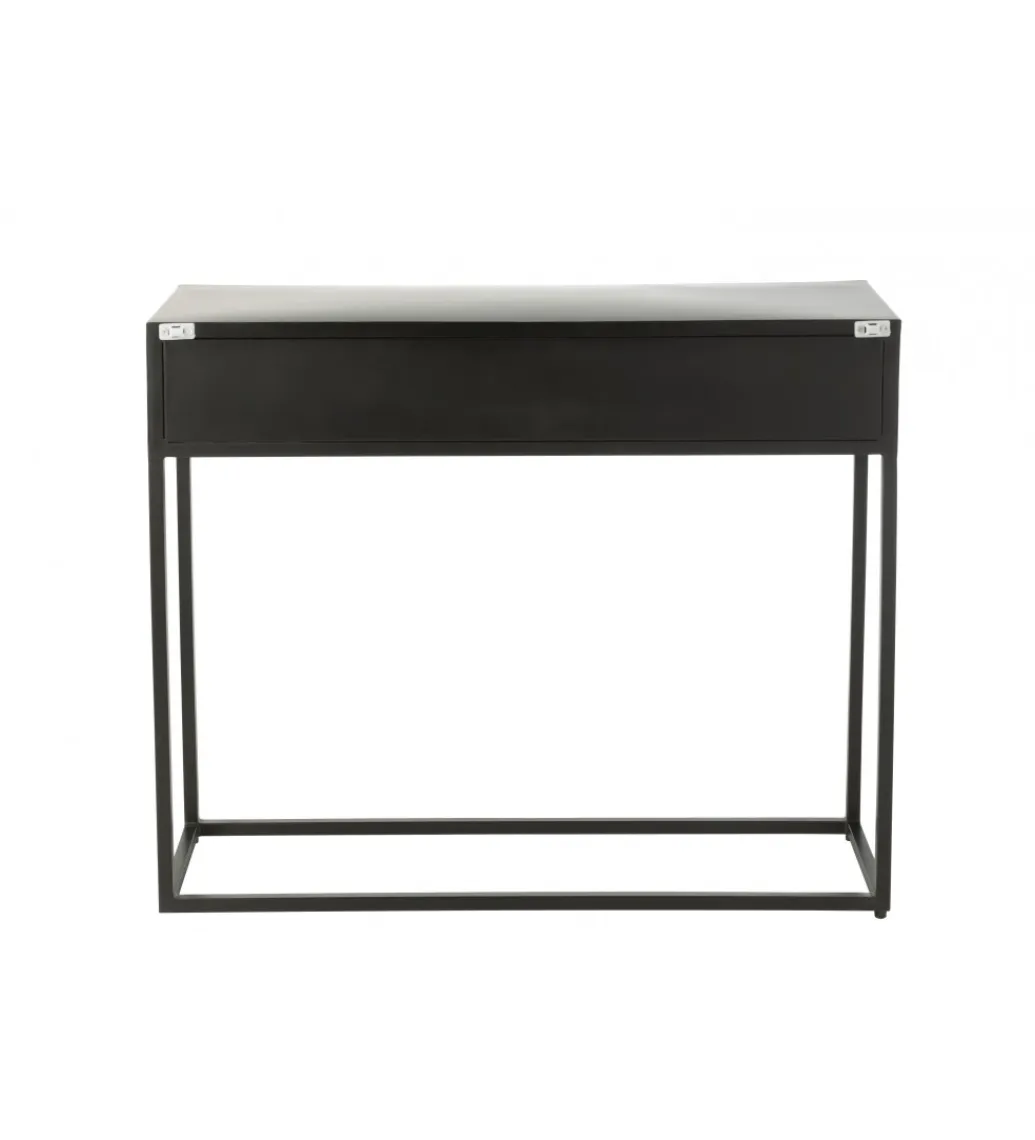 J-Line Konsola SHANIL 100 cm drewno czarna