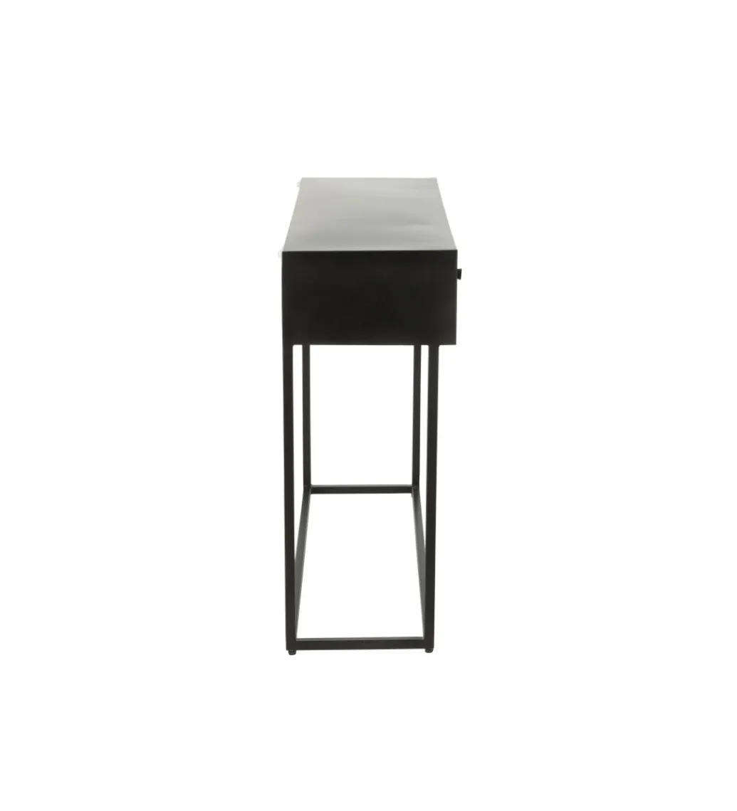 J-Line Konsola SHANIL 100 cm drewno czarna