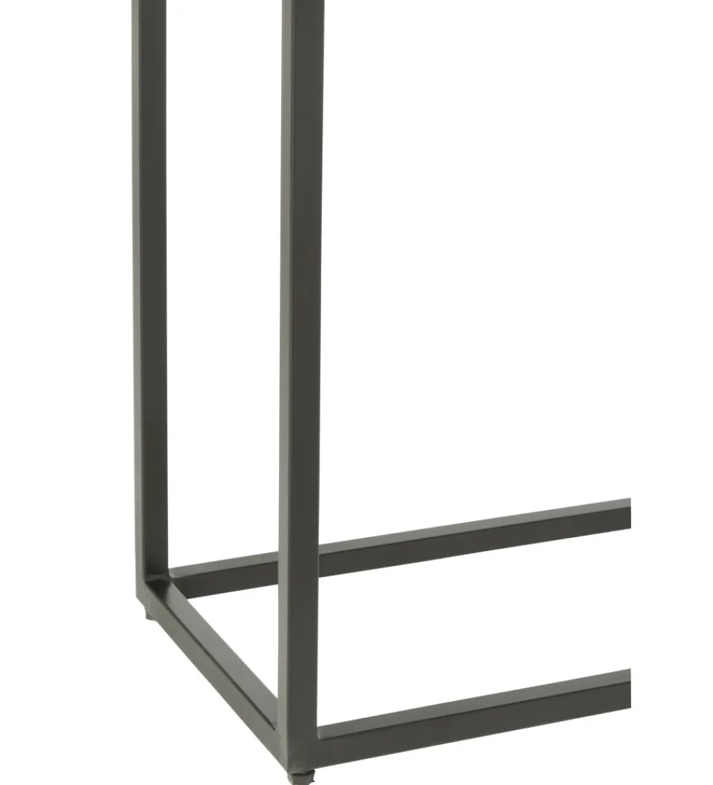 J-Line Konsola SHANIL 100 cm drewno czarna