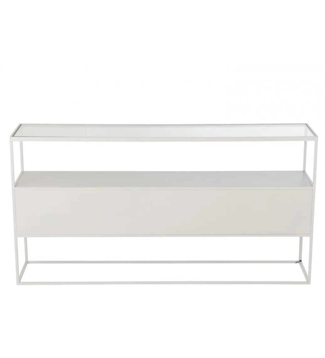 J-Line Konsola Square 140 cm biała