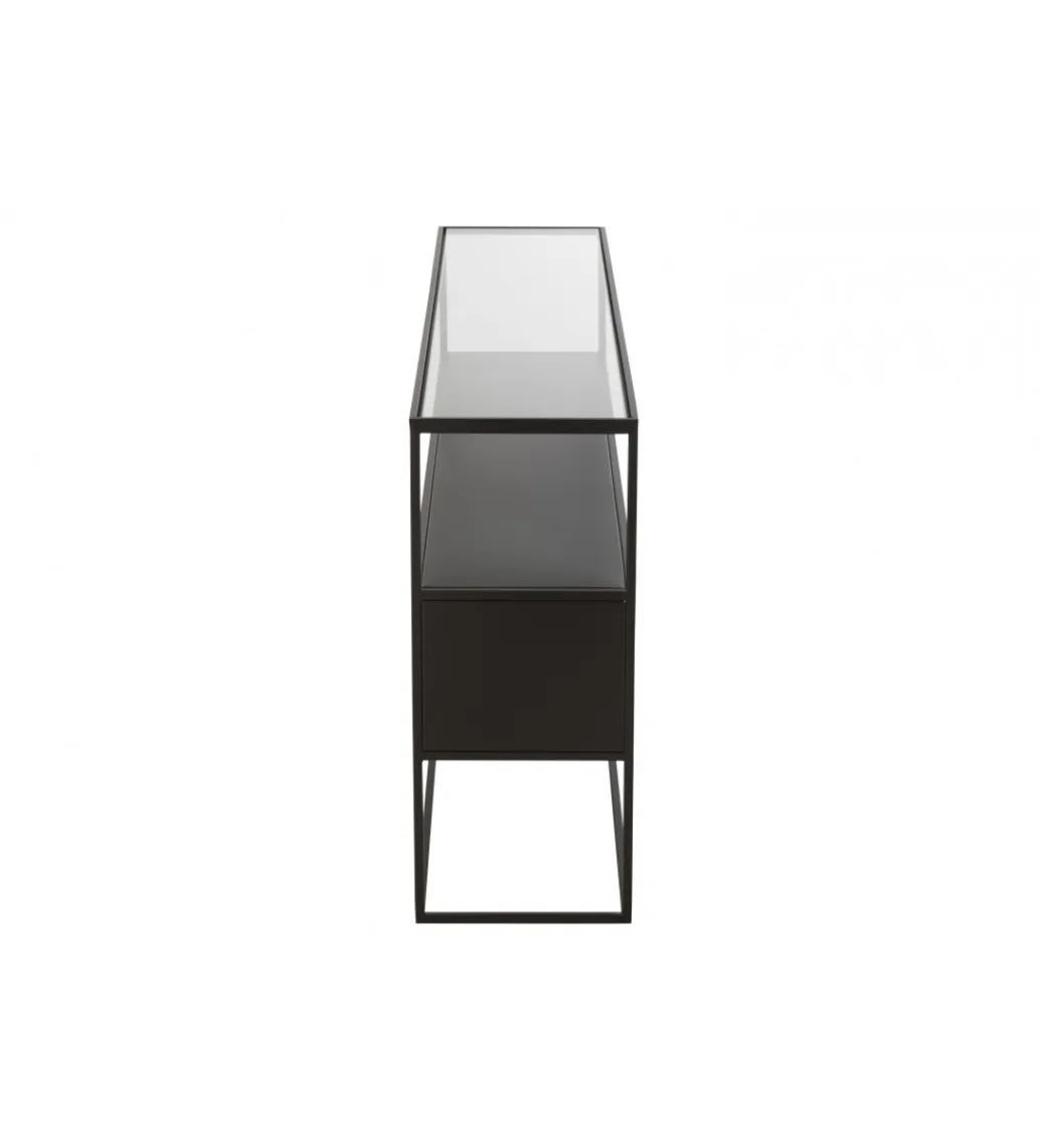 J-Line Konsola Square 140 cm czarna