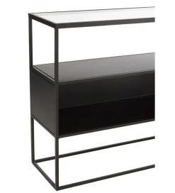 J-Line Konsola Square 140 cm czarna