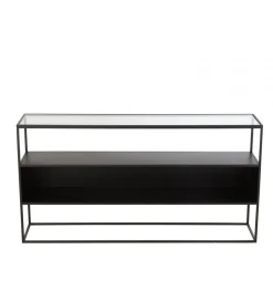 J-Line Konsola Square 140 cm czarna