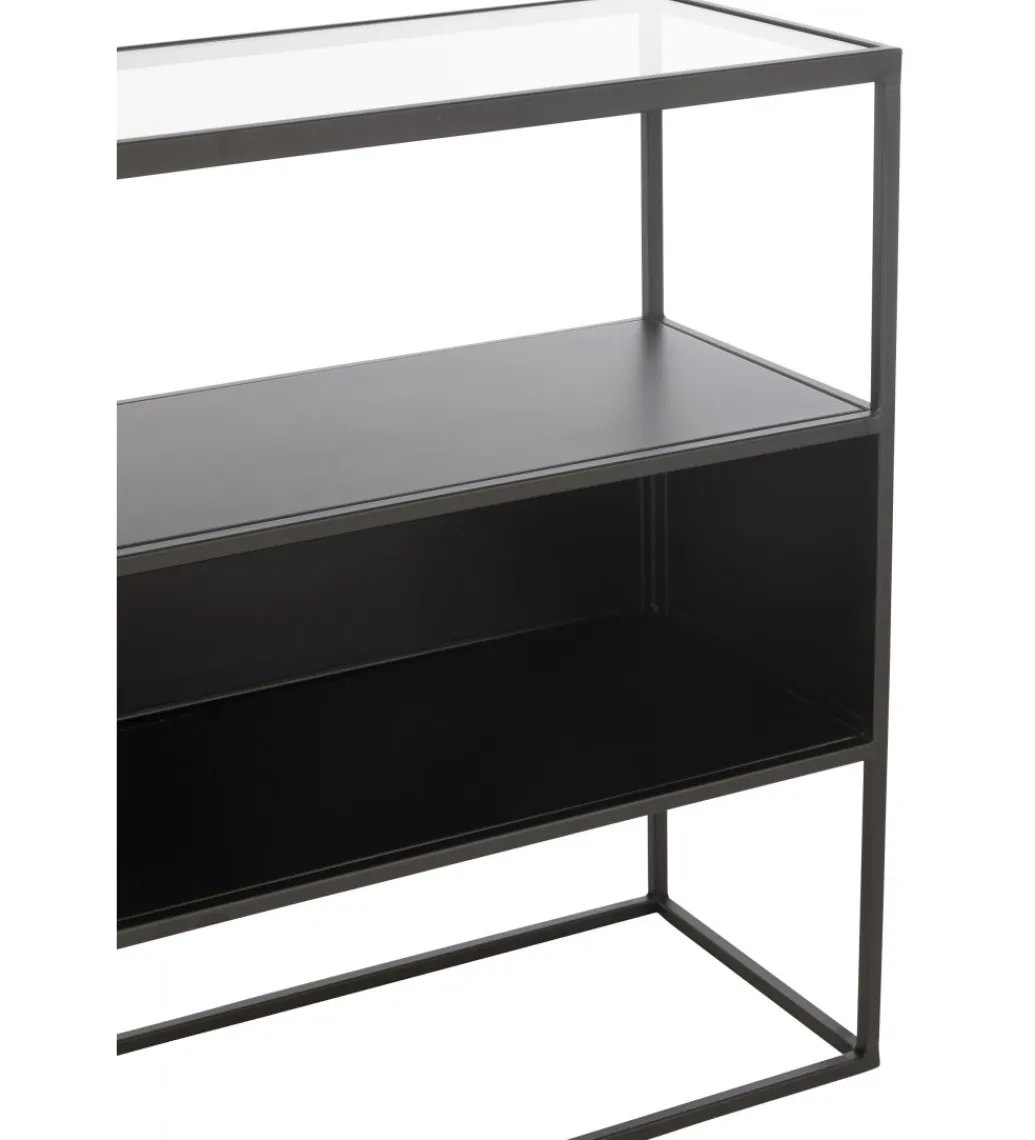 J-Line Konsola Square 140 cm czarna