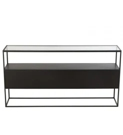 J-Line Konsola Square 140 cm czarna