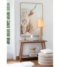 J-Line Konsola SQUARE 120 cm naturalne drewno