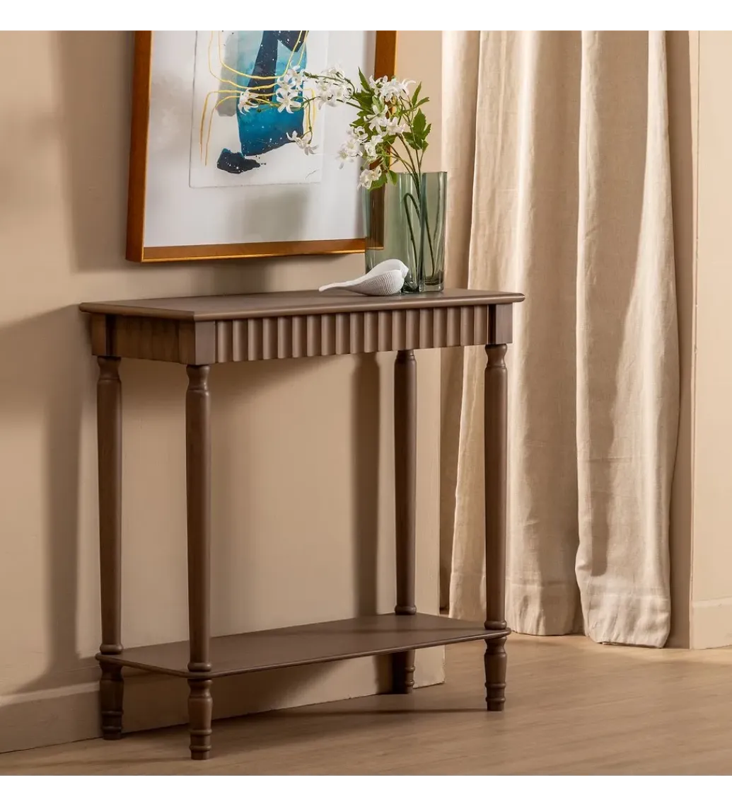 Zona-Design Konsola TEMPU 71 cm drewno sosna brązowy