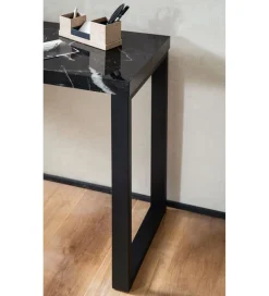 WOHNLING, GERMANY Konsola TOMLA 120 cm w optyce czarnego marmuru