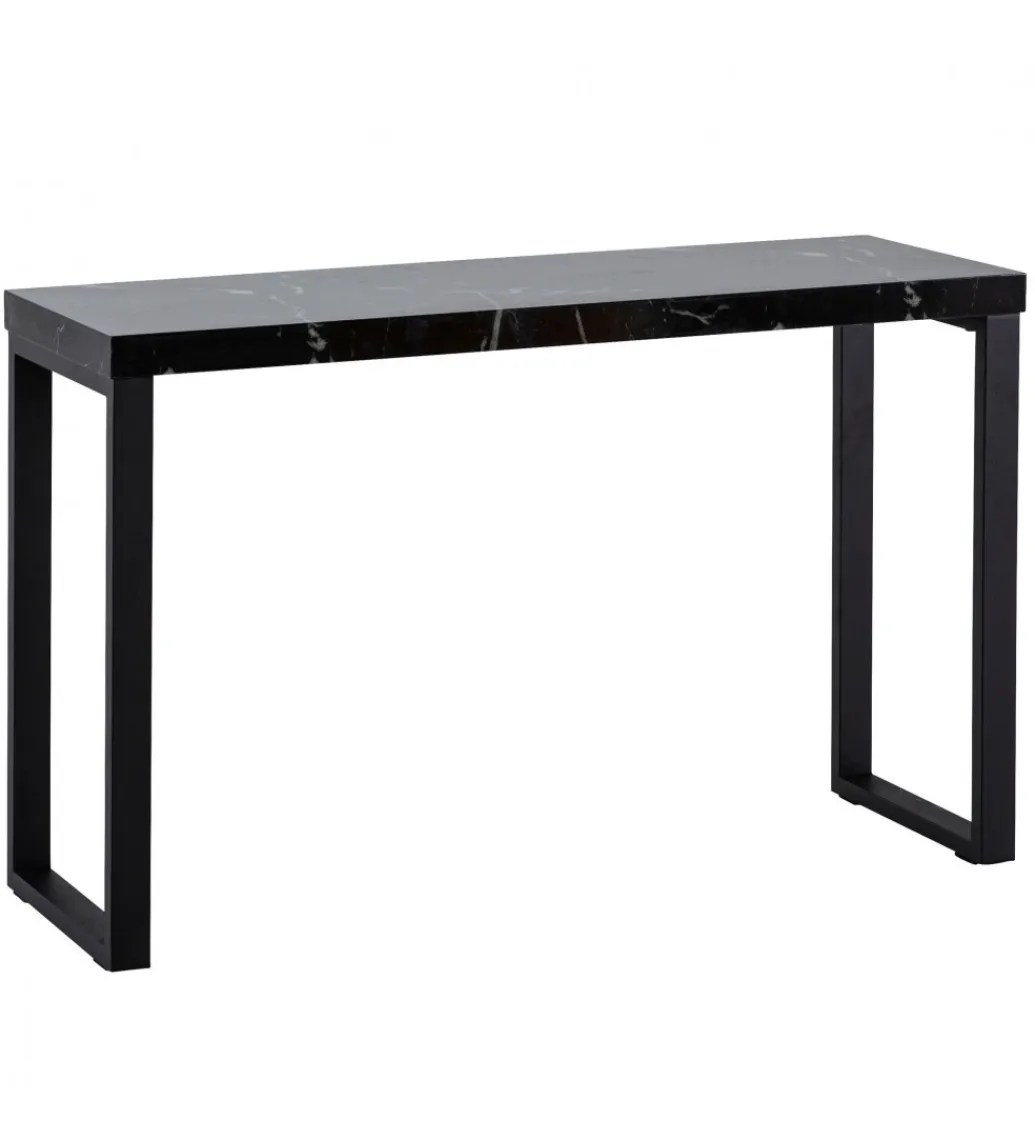 WOHNLING, GERMANY Konsola TOMLA 120 cm w optyce czarnego marmuru